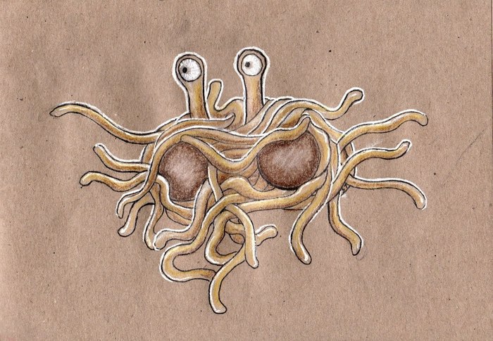 'ARRGH' Happy Holidays friends. - Flying pasta monster, My, Holidays, Religion, Pastafarianism