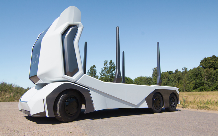 T-Log unmanned electric forestry truck from Swedish startup Einride - Unmanned vehicle, Truck, Sweden, Electric car, Video, Longpost