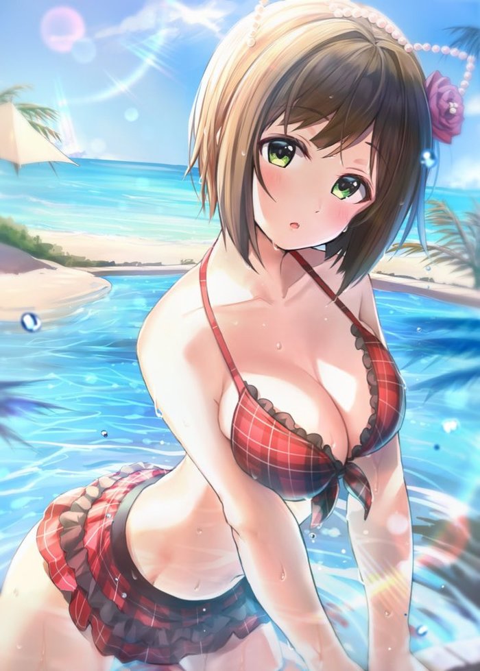 Anime Art - Аниме, Anime Art, Idolmaster Cinderella Girls, Miku Maekawa