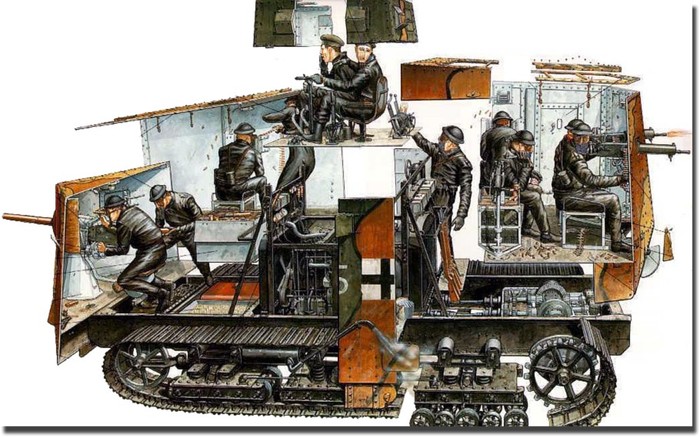 Первые танки в мире — от самоходок да Винчи до танков-туалетов танки, длиннопост, Картинки, статья, история