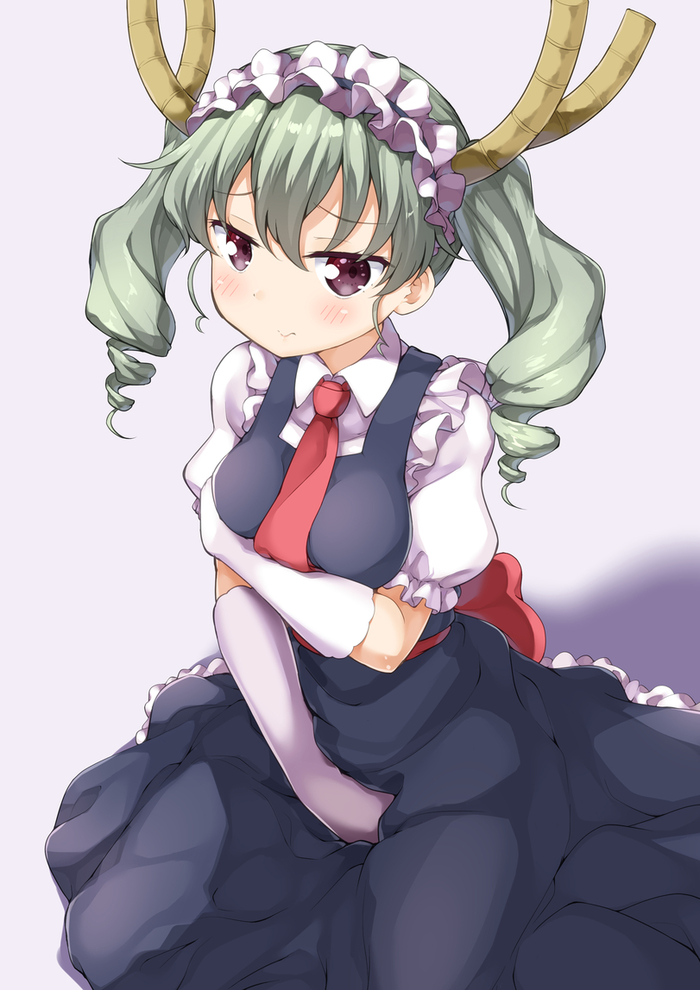 Anime Art - Anime, Anime art, Kobayashi-san chi no maidragon, Tooru, Anchovy, Girls und panzer