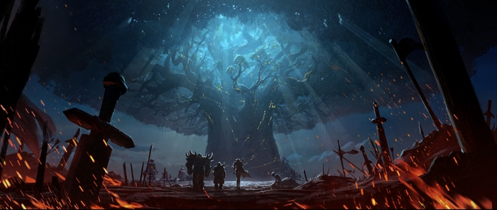 Battle for Azeroth: Approach to Teldrassil.   Blizzard.