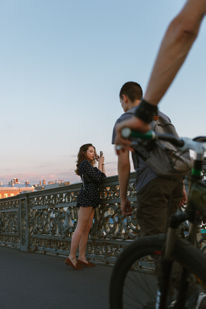 Watch the road - My, Saint Petersburg, Girls, Bridge