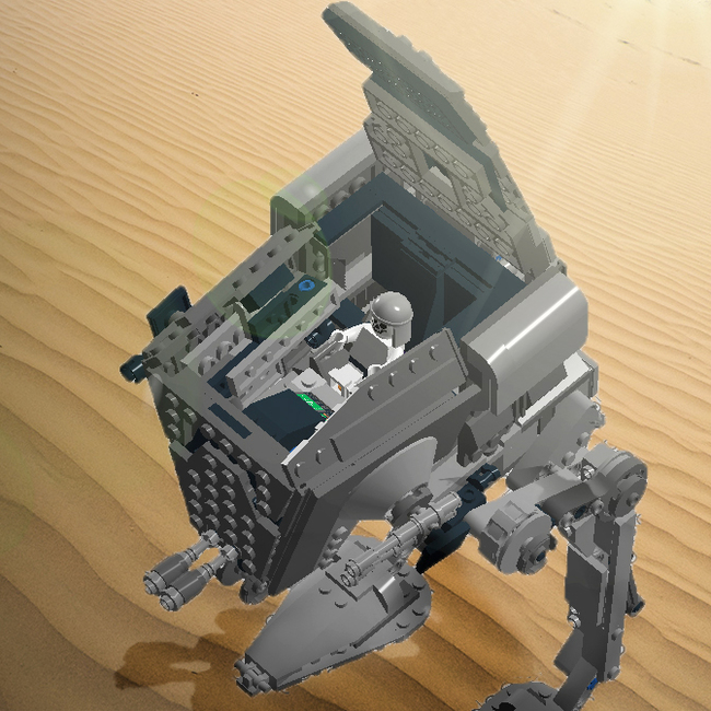 AT-ST of the First Order - My, Lego, Lego star wars, Star Wars, Star Wars VIII: The Last Jedi, At-St, First Order, Longpost