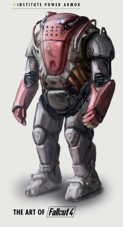 Institute Power Armor - Fallout, Fallout 4, Institute, Power armor, Concept Art, Concept, Art, Games, Longpost