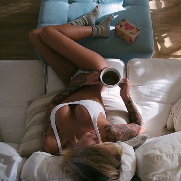 Morning tea - Girls, Tea, Morning, Girl with tattoo