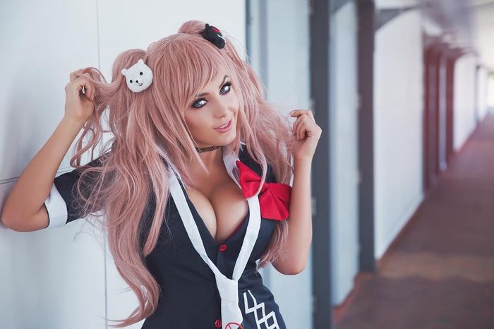 Junko Enoshima by Jessica Nigri Косплей, девушки, аниме, enoshima junko, danganronpa, Jessica Nigri, длиннопост