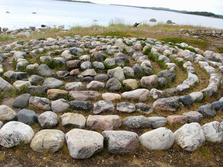 Stone labyrinths of Karelia. - Карелия, Maze, , Sami, Solovki, Arkhangelsk region, White Sea, Longpost