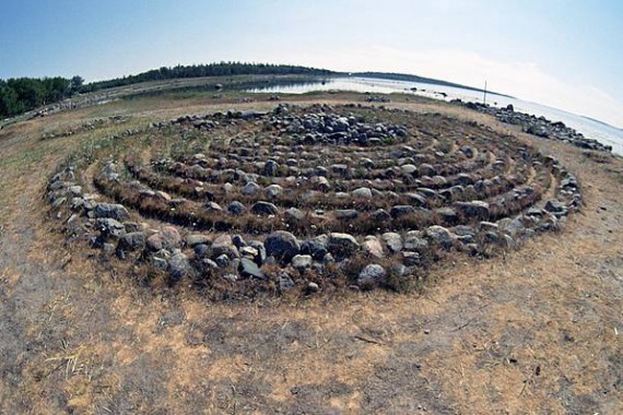 Stone labyrinths of Karelia. - Карелия, Maze, , Sami, Solovki, Arkhangelsk region, White Sea, Longpost