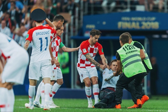 Marcelo Brozovic did not lose his head. - Soccer World Cup, Football, The final, France, 2018 FIFA World Cup