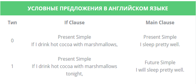 Придаточные условия в английском языке презентация