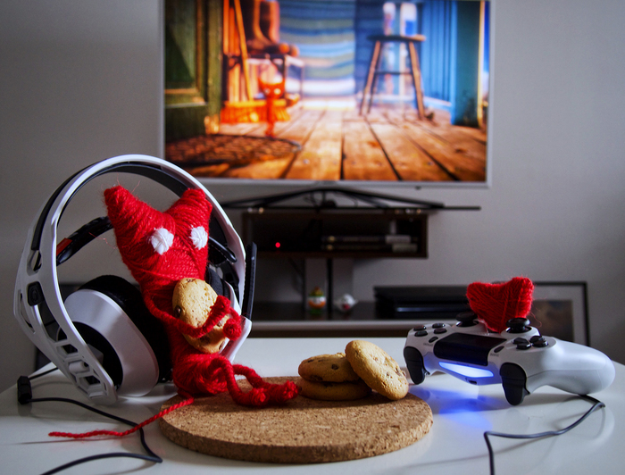 Yarni and cookies :3 - My, Handmade, crazy hands, Hobby, Games, Unravel