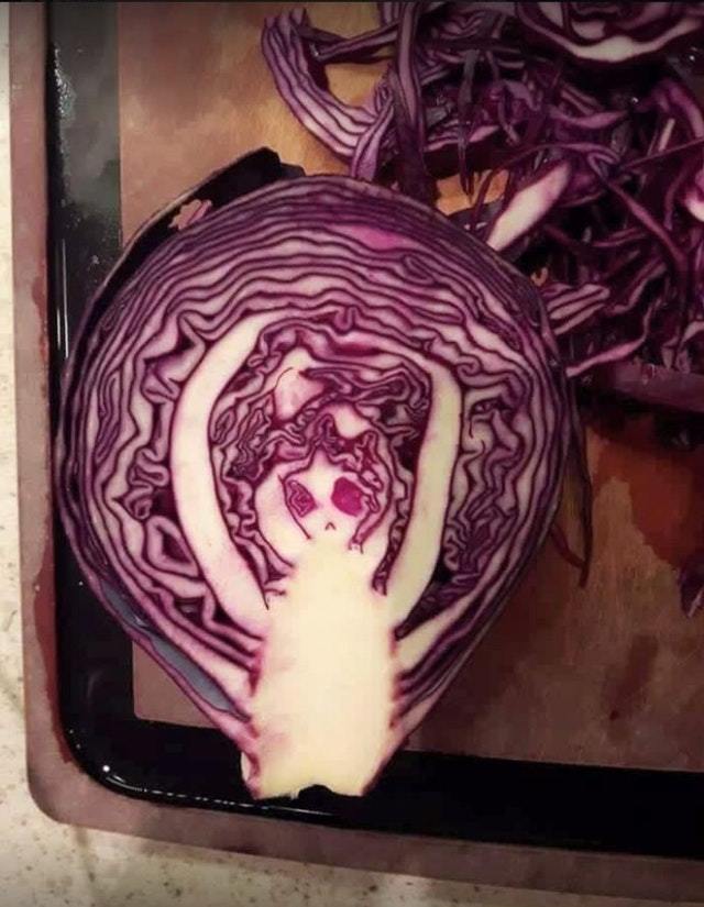 I would be afraid to eat it - Figure, Kripota, Pareidolia, Cabbage