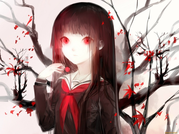 Emma Ai - Anime art, Anime, Jigoku Shoujo, Enma Ai, 