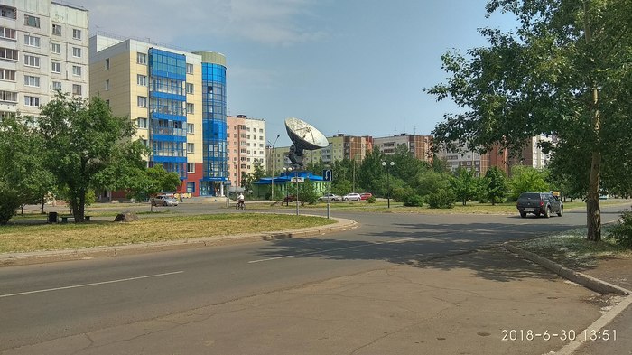 Space communications station (Bratsk) - My, Bratsk, Radar, Orbit