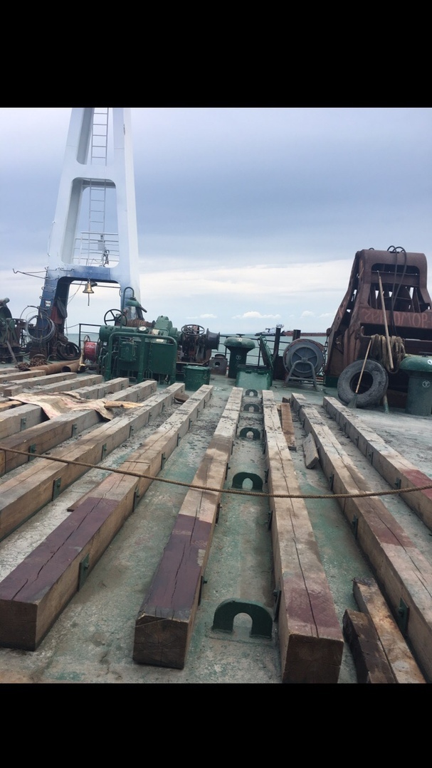 practice at sea. - My, Practice, Sea, Floating crane, Kerch Strait, Longpost