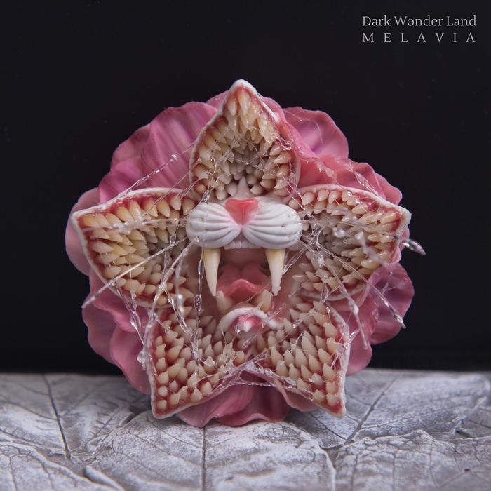 Peony Kotgorgon) - My, Polymer clay, Demogorgon, Flowers, Teeth, cat, Drooling, Needlework, Longpost