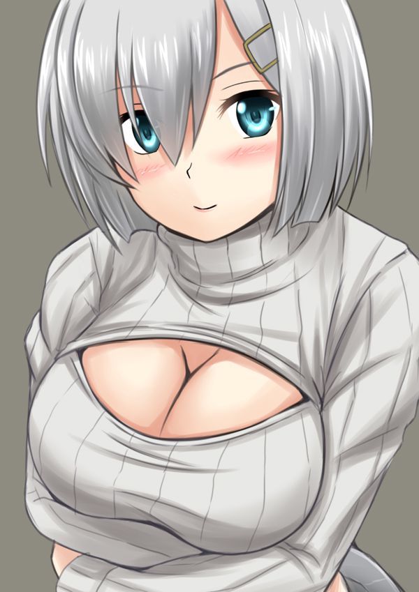 Hamakaze (Artist: Fuuma Nagi) - NSFW, Kantai collection, Anime, Anime art, Hamakaze, Swimsuit, Pullover, Longpost