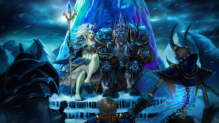 Arthas and Jaina of the Frozen Throne Art , World of Warcraft, Warcraft,  ,  , Kyle Herring