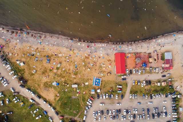 The beaches of Vladivostok - My, Vladivostok, Summer, Beach, My, Aerial photography, Longpost