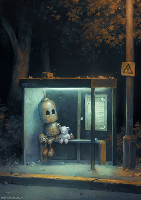 Transmissions by Matt Dixon - Longpost, Art, Art, Robot, Loneliness, Matt Dixon