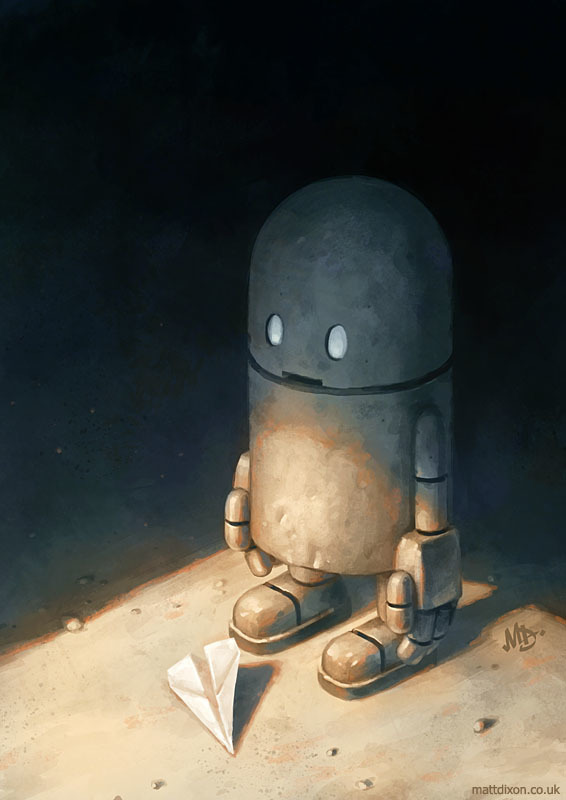 Transmissions by Matt Dixon - Longpost, Art, Art, Robot, Loneliness, Matt Dixon