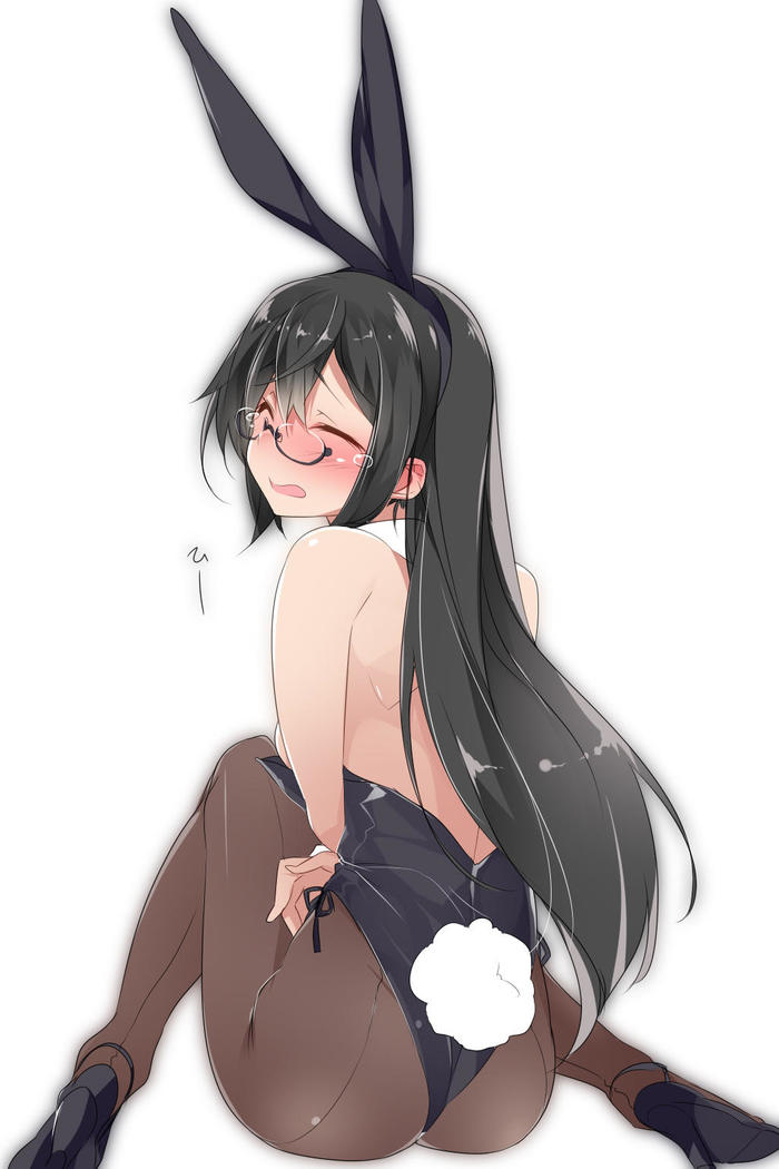 Bunnyodo - NSFW, Kantai Collection, Ooyodo, Bunnysuit, Этти, Колготки, Аниме, Anime Art