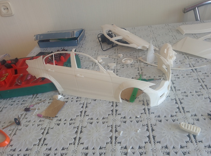 We make the body of BMW 3 (f30) m sport (m package) with m performance package for RC model with 1/10 scale using 3d printing. Part 6 - My, 3D печать, , Rc, Bmw, , , M performance, 3D printer, Longpost, Radio controlled models