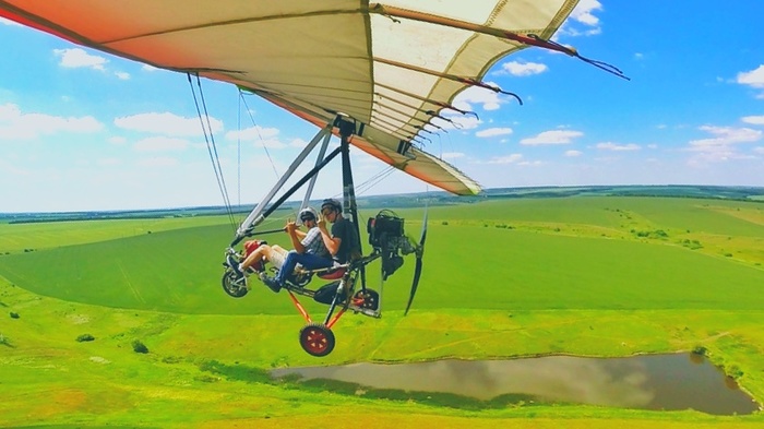 epic selfie - My, Hang gliding, Aviation, Flight