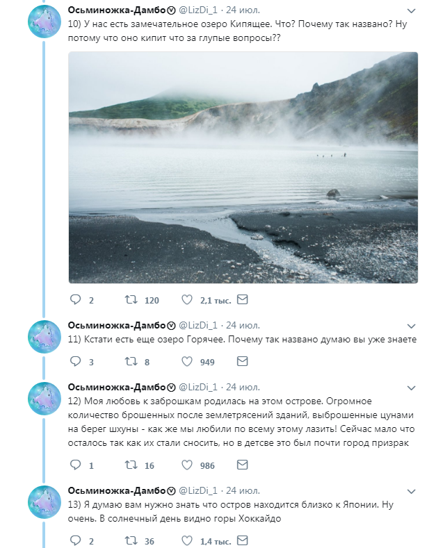 Well, what else to tell you about Fr. - Kunashir, Twitter, Longpost, Sakhalin Region, Дальний Восток, Screenshot