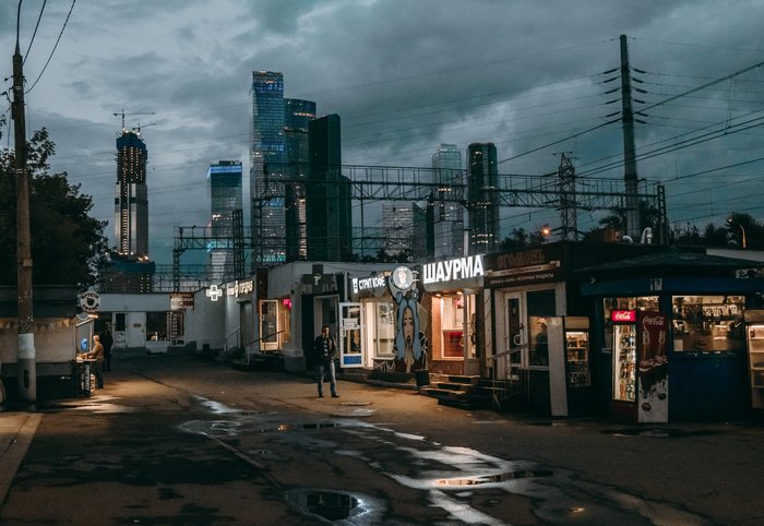 Moscow Cyberpunk 2077 - Honestly stolen, Moscow, The photo, Cyberpunk 2077, Twitter