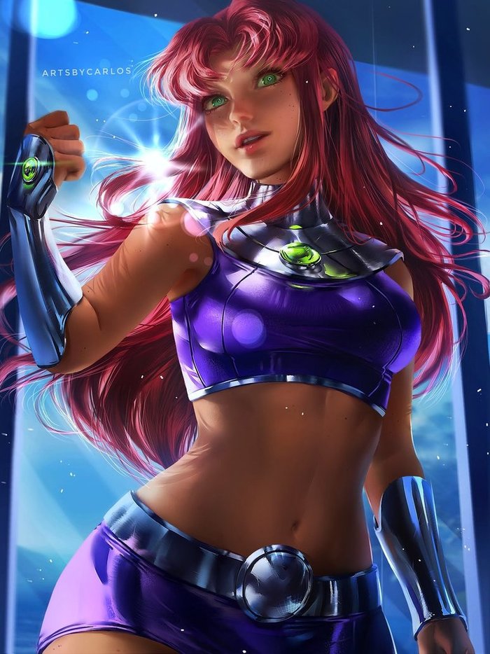 Starfire - DeviantArt, Арт, Рисунок, Комиксы, DC Comics, Starfire