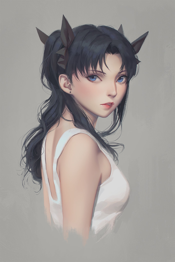 Tohsaka Rin - Anime Art, Аниме, Fate, Tohsaka Rin, Miura Naoko, Miura-N315