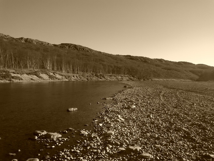 A nice place - My, Beautiful view, River, R Titovka, Longpost