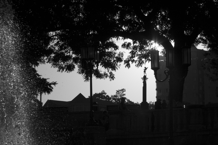 Walking around the city - My, The photo, Essentuki, Caucasian Mineral Waters, Black and white photo, Town, 