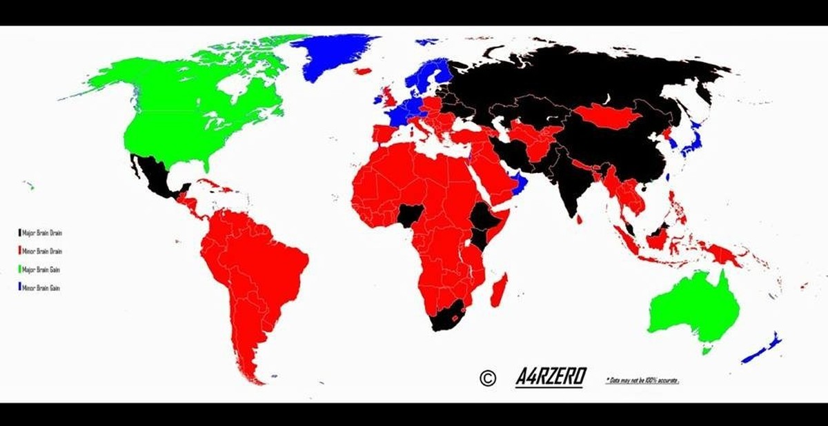 Отток мозгов. Карта утечки мозгов. Утечка мозгов в мире. Утечка умов страны. Утечка умов карта.
