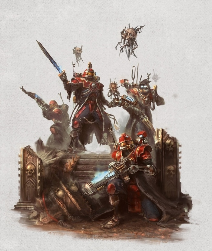 ill team Warhammer 40k, Wh Art, Dark Eldar, , Adeptus Mechanicus, Genestealer, 