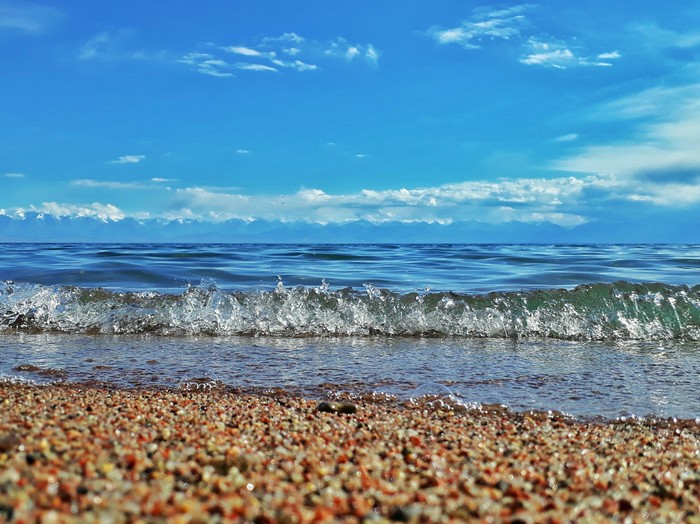 Yssyk-Kul 2018 - Lake, Sky, The mountains, Issyk-Kul