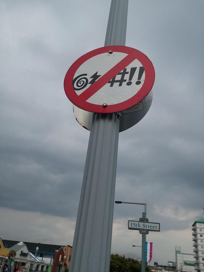 We would like such signs in Russia - Road sign, Swearing, You can't swear, Law, Virginia