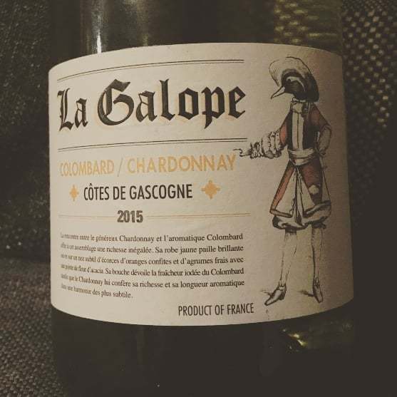 La Galope Colombard - Chardonnay 2015 - Моё, Вино, Белое, Сухое, Длиннопост, Франция