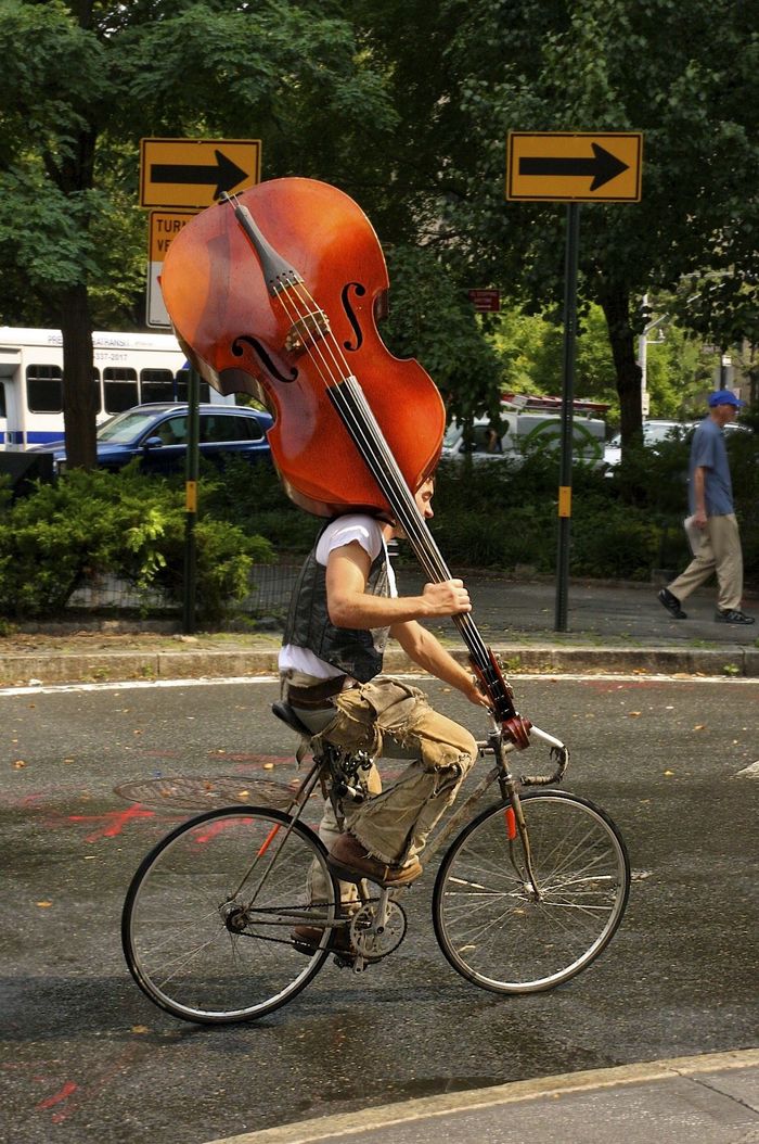 at the ready - Contrabass, A bike