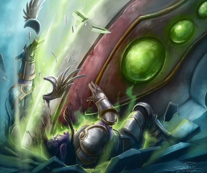 Пожалуй, именно так должен заканчиваться удар рейдового босса по игроку)