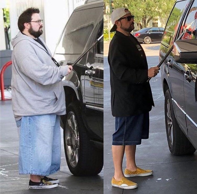 Kevin Smith replicated famous photo to show dramatic weight loss after heart attack - Kevin Smith, Weight, Heart attack, The photo, Actors and actresses, Disease, Movies, Celebrities, Heart attack