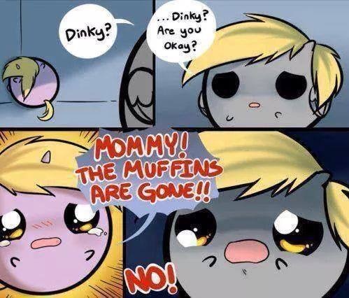 Печальные шарики - My Little Pony, Derpy Hooves, Dinky Hooves