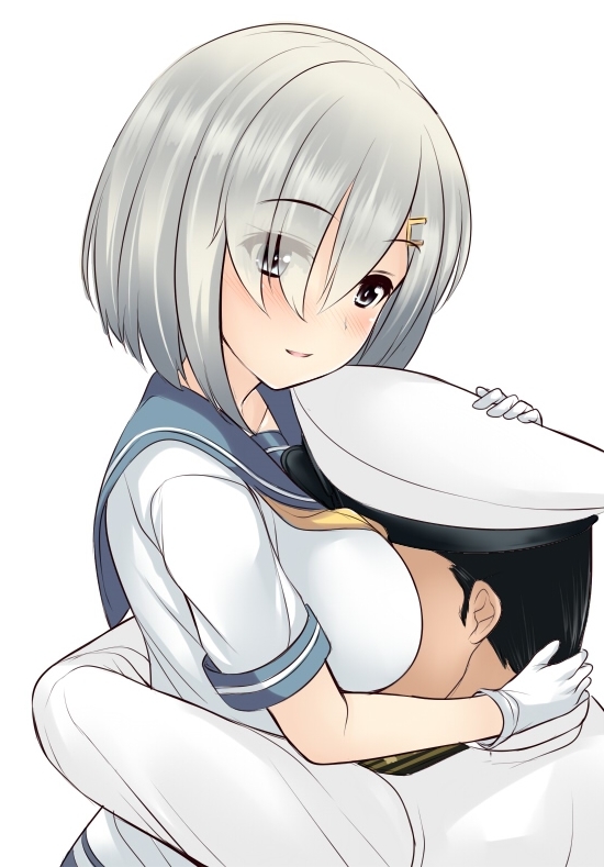 Admiral and Hamakaze (Artist: Uni8) - NSFW, Kantai collection, Anime, Anime art, Hamakaze, Admiral