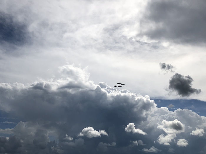 Before the storm - My, Invasion, Airshow, Aviation, Aerobatic team, The clouds, The photo, Sky
