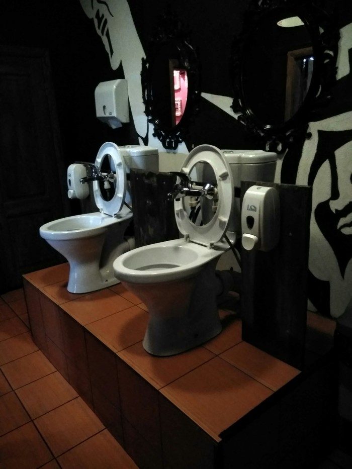 creative - My, Bar, Toilet, Wash basin, Creative, Longpost