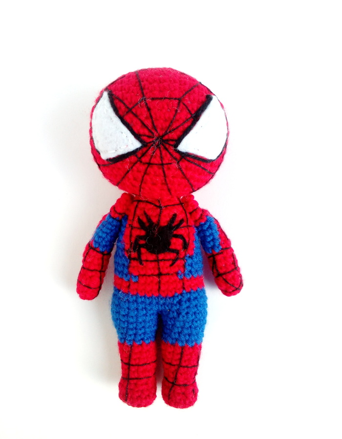 Spiderman - Amigurumi, Crochet, Spiderman, Needlework without process, Superheroes, Marvel, My, Longpost, Avengers