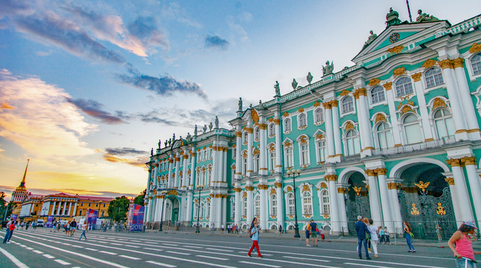 AUGUST - Sky, My, Saint Petersburg, Palace Square, Hermitage