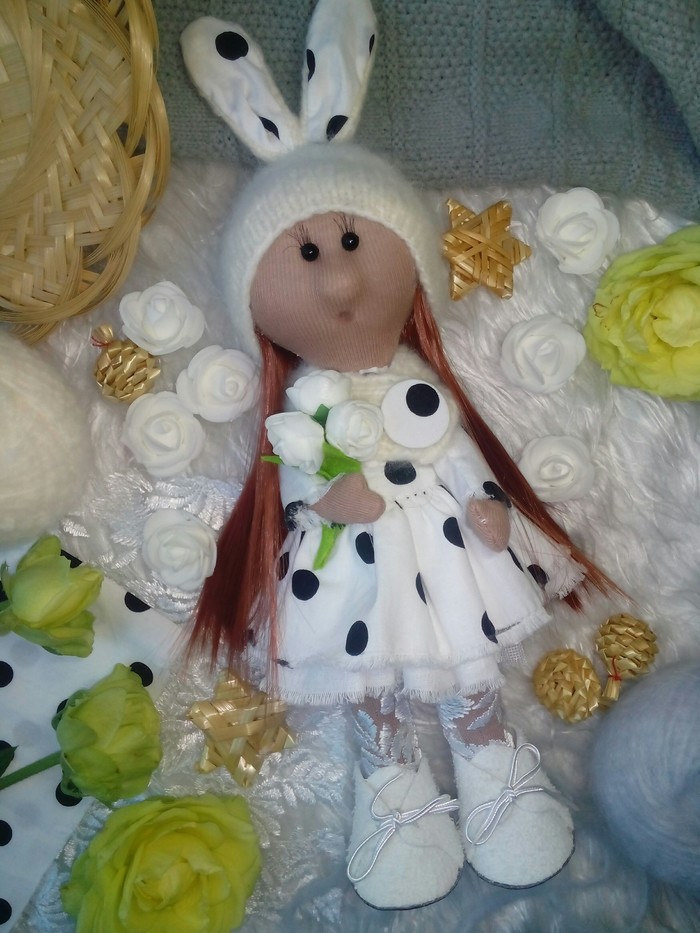 Little girl for you and your loved ones!!! - Textile doll, Handmade, Longpost